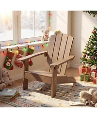 Gymax Piece Kid's Adirondack Chair All-Weather Hips Toddler Lawn w/ Ergonomic Design
