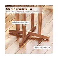 Boyel Living Outdoor Acacia Wood Bar Table with Slatted Table Top