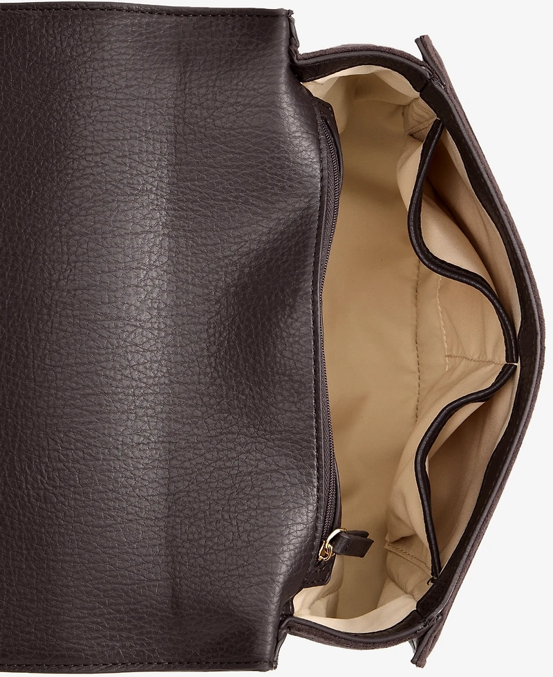 I.n.c International Concepts Ajae Faux-Suede Stud Shoulder Bag, Macy's Exclusive