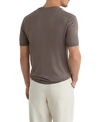 Reiss Men's Chad Fine Rib Crew Neck T-Shirt