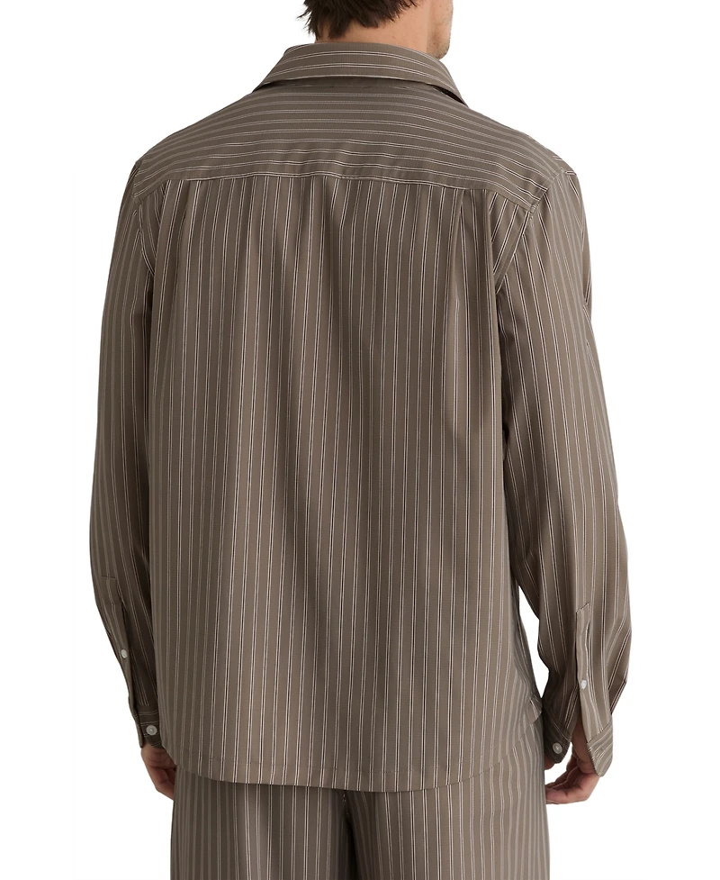 Reiss Men's Peake Printed Stripe Shirt