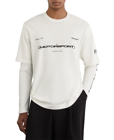 Reiss Men's Rovik Mclaren Double Layer T-Shirt