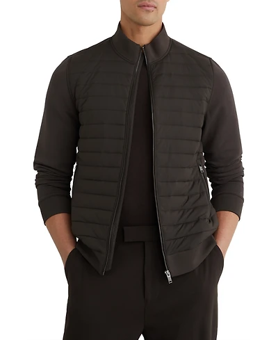 Reiss Men's Freddie Quilted Hybrid Jacket