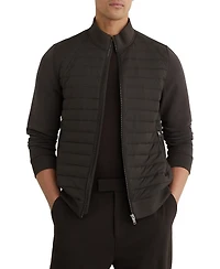Reiss Men's Freddie Quilted Hybrid Jacket