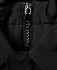 Reiss Men's Hybrid Removable Funnel Neck Overcoat
