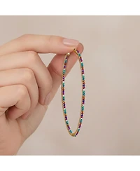 Dazzling Cubic Zirconia Large Hoop Earrings