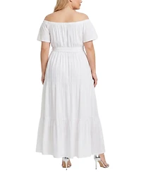 Ny Collection Plus Off The Shoulder Maxi Dress