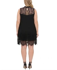 Ny Collection Plus Sleeveless Lace Dress