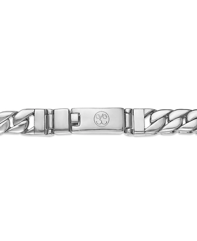 Esquire Men's Jewelry Double Layer Curb Link Chain Necklace in Stainless Steel