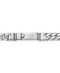 Esquire Men's Jewelry Double Layer Curb Link Chain Necklace in Stainless Steel