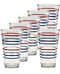 Fiesta Americana Tapered Cooler Glasses, Set of 6