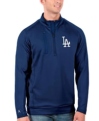 Antigua Men's Royal Los Angeles Dodgers Generation Quarter-Zip Pullover Jacket