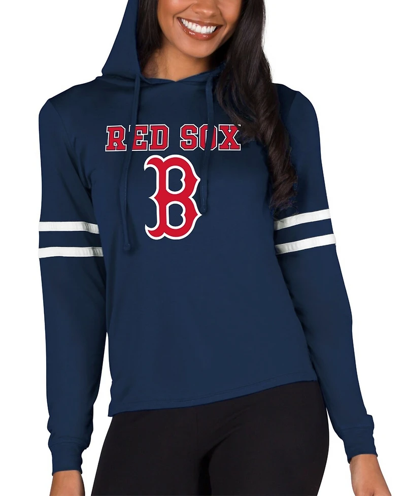 Concepts Sport Women's Navy Boston Red Sox Marathon Lightweight Lounge Pullover Hoodie