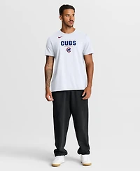 Nike Men's White Chicago Cubs Bold Team Name T-Shirt
