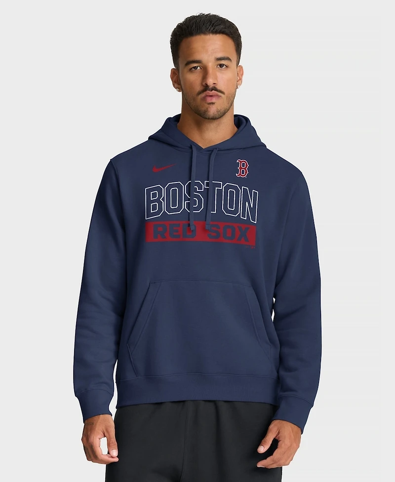 Nike Men's Navy Boston Red Sox Primetime Club Hoodie