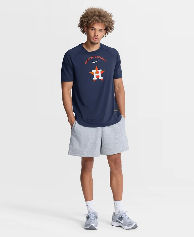 Nike Men's Navy Houston Astros Authentic Collection Batting Practice Pre-Game Raglan Dri-fit T-Shirt