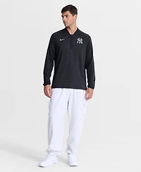 Nike Men's Navy New York Yankees Authentic Collection Dri-fit Raglan Half-Zip