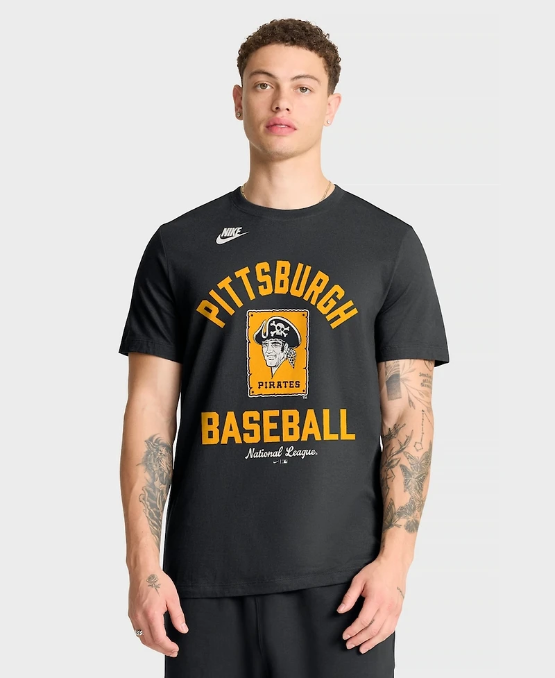 Nike Men's Black Pittsburgh Pirates Cooperstown Collection T-Shirt