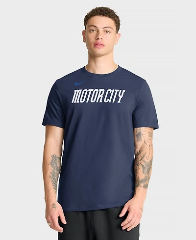 Nike Men's Navy Detroit Tigers City Connect Large Logo T-Shirt