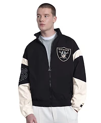 Starter Men's Black Las Vegas Raiders The Gust Full-Zip Hoodie