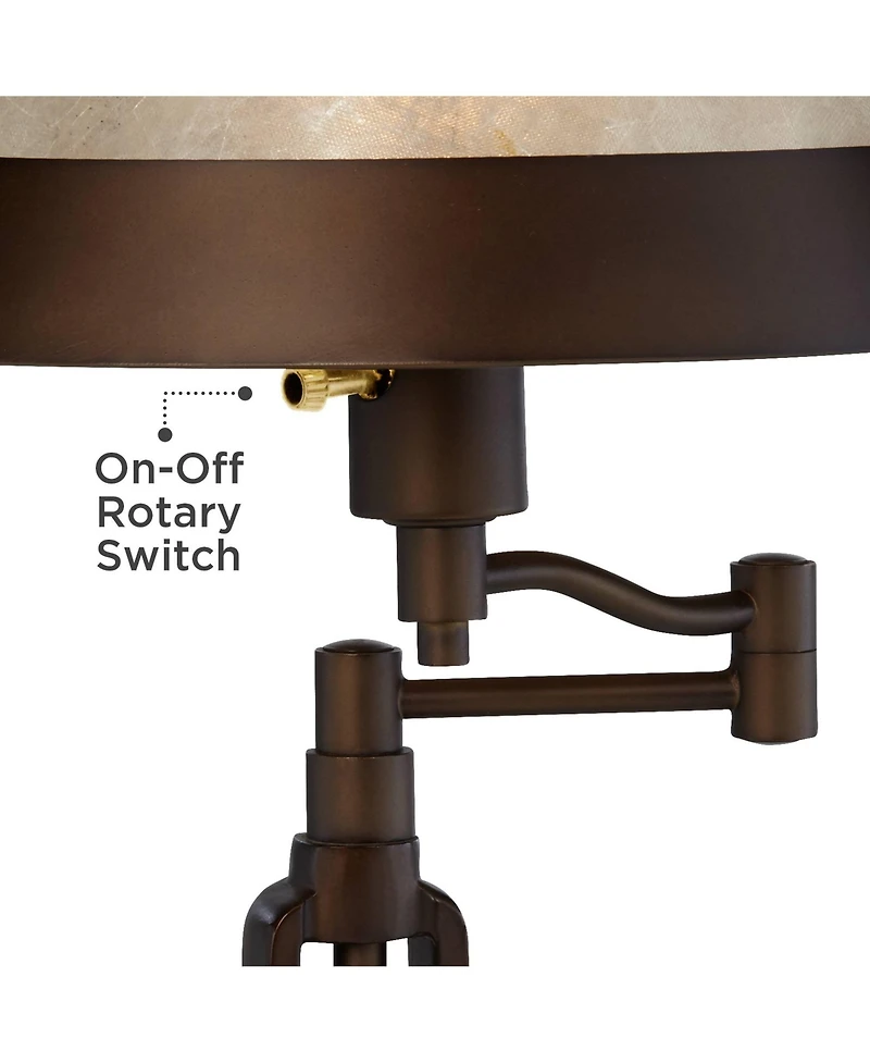 Franklin Iron Works Samuel 21.25" High Farmhouse Rustic Desk Lamps Set of 2