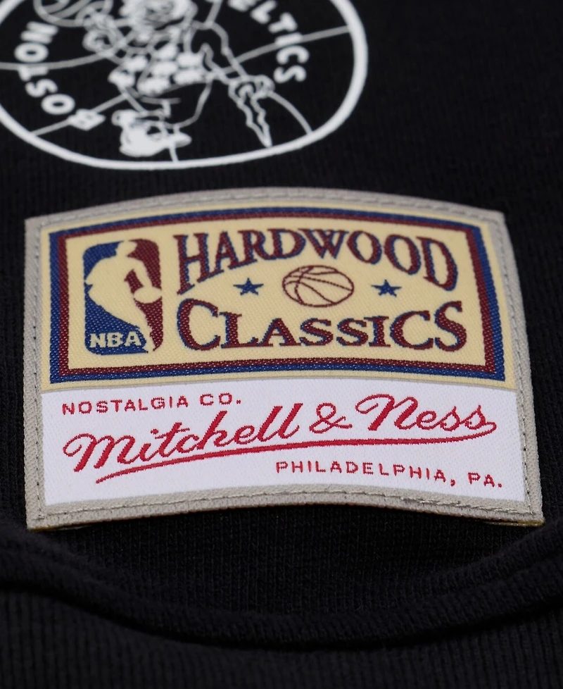 Mitchell & Ness Women's Black Boston Celtics Hardwood Classics Script Lightweight Sweatshirt