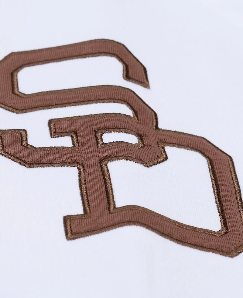 Mitchell & Ness Men's White San Diego Padres Cooperstown Collection Fleece Hoodie