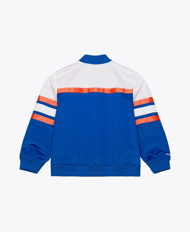 Mitchell & Ness Men's Royal Denver Broncos Head Coach Lightweight Full-Snap Satin Jacket
