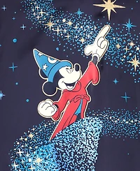 Disney | Macy's Women's Sorcerer's Apprentice Mickey Long-Sleeve Satin Wrap Robe, Exclusive