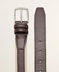 Mango Men's Leather Mixed Belt