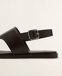 Mango Men's Leather Strap Sandals