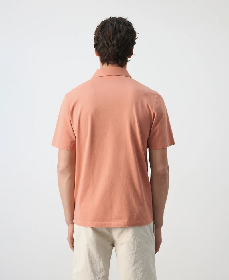 Mango Men's Cotton Pique Polo Shirt