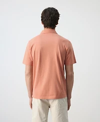 Mango Men's Cotton Pique Polo Shirt