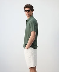 Mango Men's Cotton Pique Polo Shirt