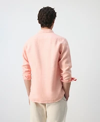 Mango Men's Linen Relaxed Fit Shirt