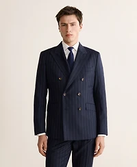 Mango Men's Wool Venice Striped Suit Jacket