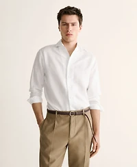 Mango Men's Regular-Fit Linen Shirt