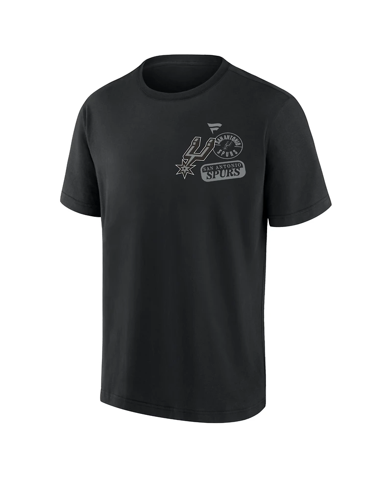 Fanatics Men's Black San Antonio Spurs 2026 Nba Champions Elevated Legacy Heavyweight T-Shirt