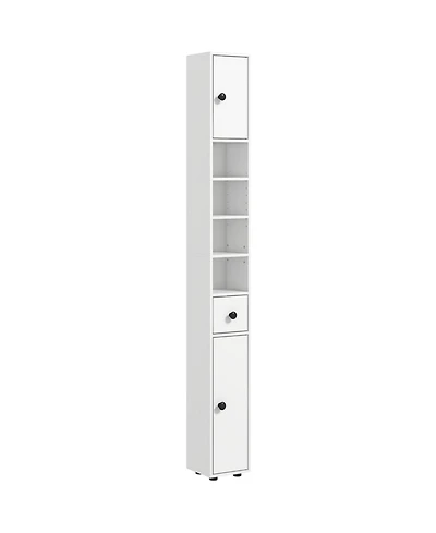 Phying 71 Inch Bathroom Storage Cabinet Freestanding Organizer With Adjustable Inner Shelves Multifunctional Slim Floor Cabinet For Bathroom