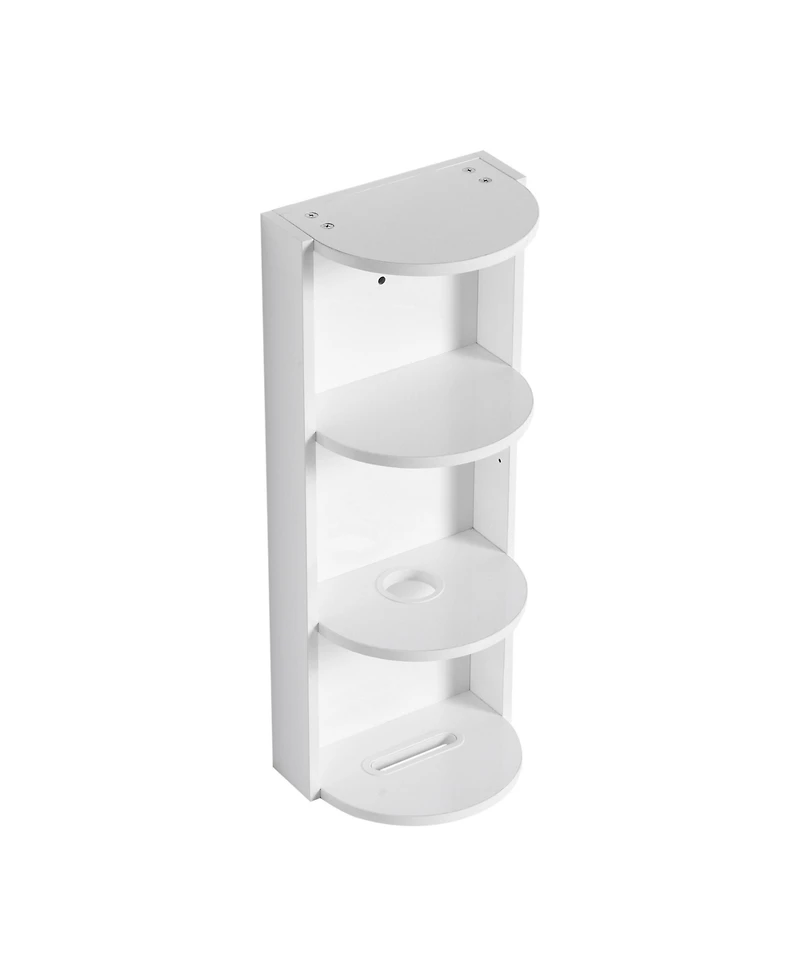 Midola 12" Bathroom Wall-Mounted Storage Rack, Float Mounting Design, Storage Saving for Bathroom