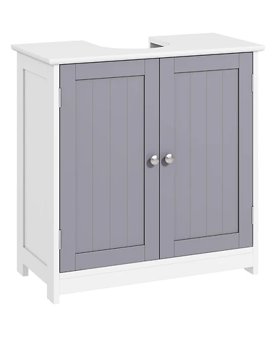 Busdays Pedestal Sink Storage Cabinet, Bathroom Sink Cabinet with U-Shape Cut-Out and Adjustable Shelf