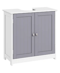 Busdays Pedestal Sink Storage Cabinet, Bathroom Sink Cabinet with U-Shape Cut-Out and Adjustable Shelf