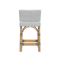 Butler Specialty Serienna Rectangular Rattan Low Back 24.5" Counter Stool