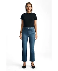 Mavi Jeans Women's Anika Mid Rise Cropped Flare