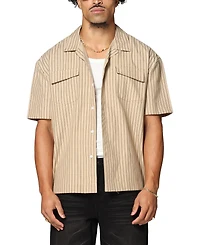 Saint Morta Men's Gothic Pinstripe Button Up Shirt