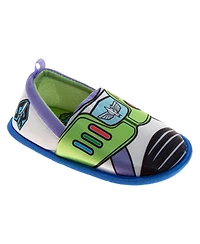 Disney Toy Story Woody and Buzz Boys' 5-12 Slippers Plush, Warm, Soft House Shoes Toddler Little Kid