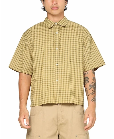 Carre Men's Checkered Boxy Button Up Shirt