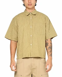Carre Men's Checkered Boxy Button Up Shirt