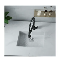 Phying Kitchen Faucet with Pull Down Sprayer, Touch On Single Handle 2- Function Stainless Steel Spring Neck