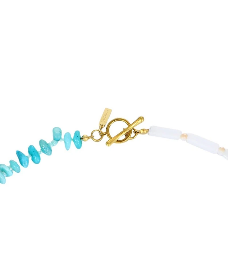 St. Moran Tarnish-Resistant Natural Freshwater Pearl Mixed Bead Augustine Necklace